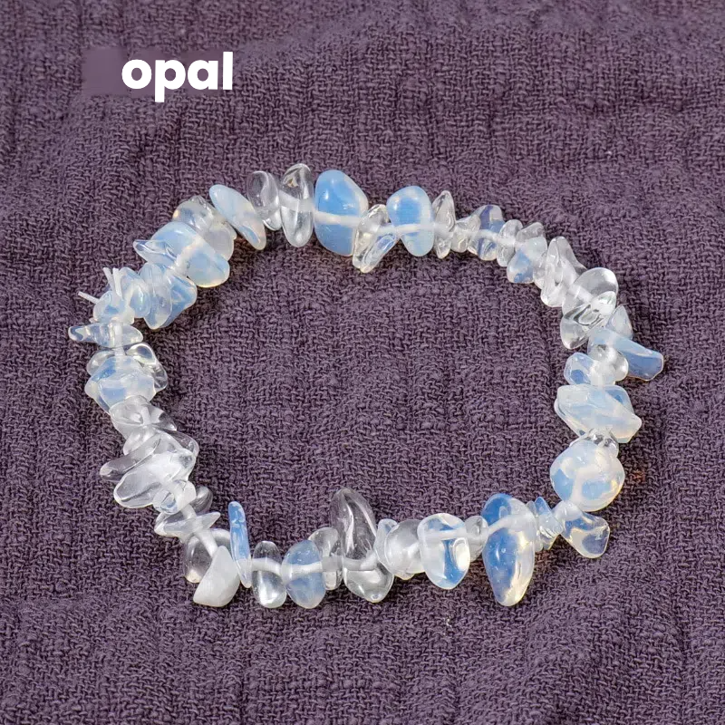 Natural crystal crushed stone bracelet - TerraDharma