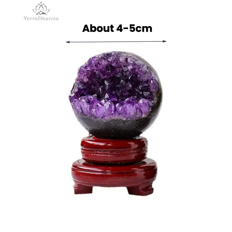 Natural open-mouth smiling amethyst cluster treasure basin - TerraDharma