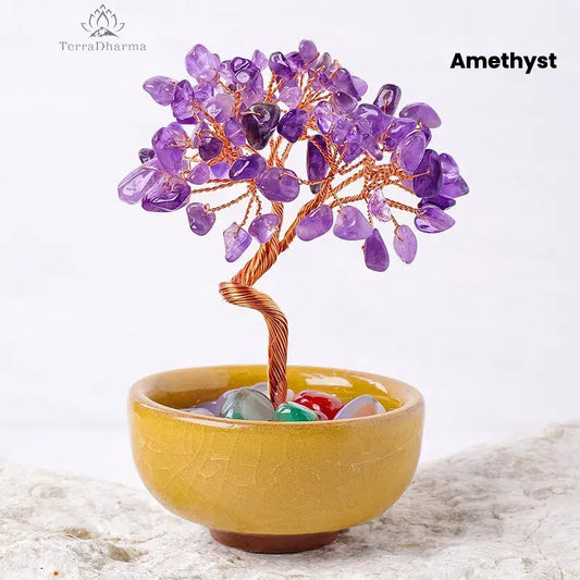 Calming Spirit - Amethyst Feng Shui Tree - TerraDharma