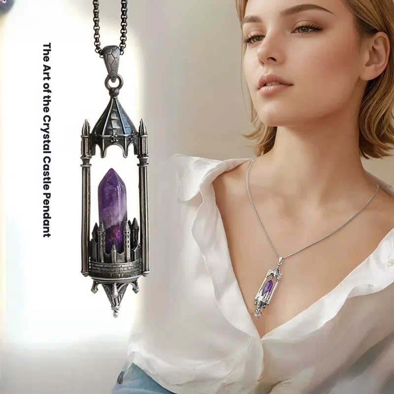 Terra Dharma Natural crystal castle pendant - TerraDharma