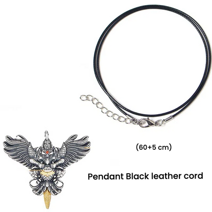TerraDharma Traditional in Tibet Great Peng Golden-winged bird necklace - TerraDharma