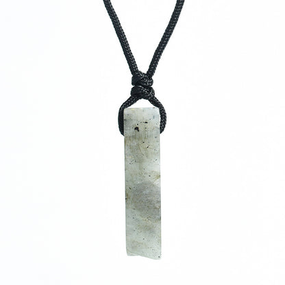 Natural crystal column pendant - TerraDharma