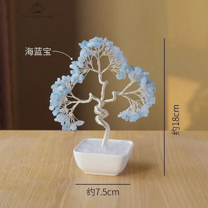 Joyful Radiance Aquamarine March Birthday Tree - TerraDharma