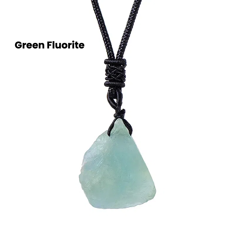 Natural crystal rough stone pendant - TerraDharma
