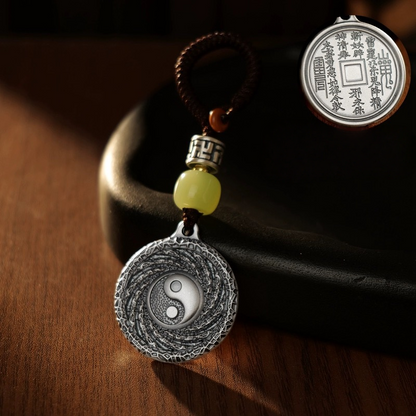 TerraDharma Tai Chi God of Wealth and Mountain Spirit Pendant - TerraDharma