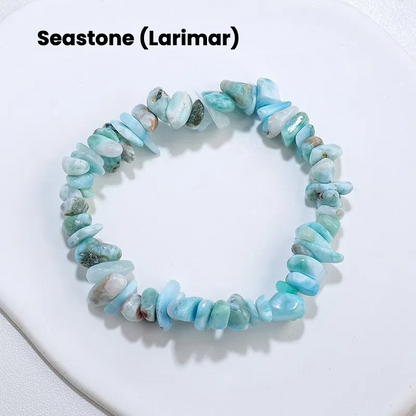 Natural crystal crushed stone bracelet - TerraDharma