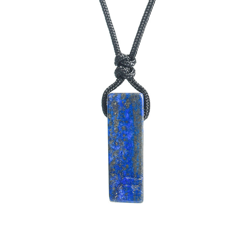 Natural crystal column pendant - TerraDharma