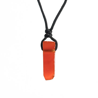 Natural crystal column pendant - TerraDharma