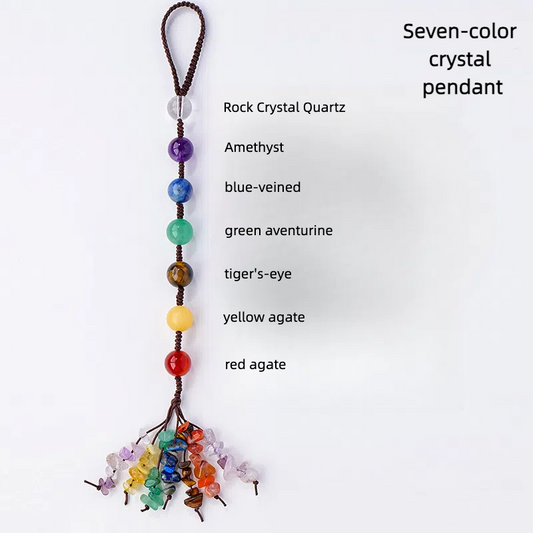 Custom Crystal Car Charm, Macrame Crystal Car Hanger, Crystal Car Accessories, Crystal Car Protection, Sun Catcher, Gemstones Car Charm - TerraDharma