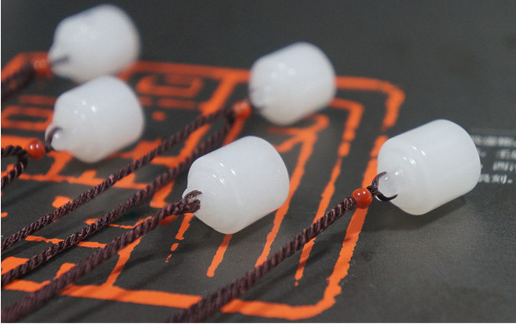Terra Dharma White jade small seal pendant | White Jade Uncarved Seal - TerraDharma