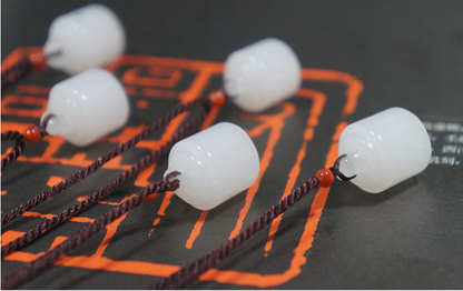 Terra Dharma White jade small seal pendant | White Jade Uncarved Seal - TerraDharma