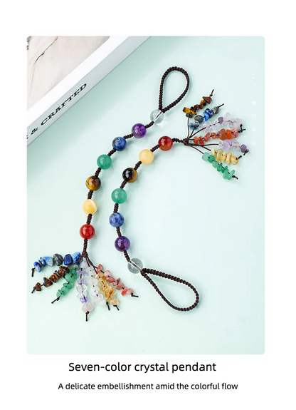Custom Crystal Car Charm, Macrame Crystal Car Hanger, Crystal Car Accessories, Crystal Car Protection, Sun Catcher, Gemstones Car Charm - TerraDharma