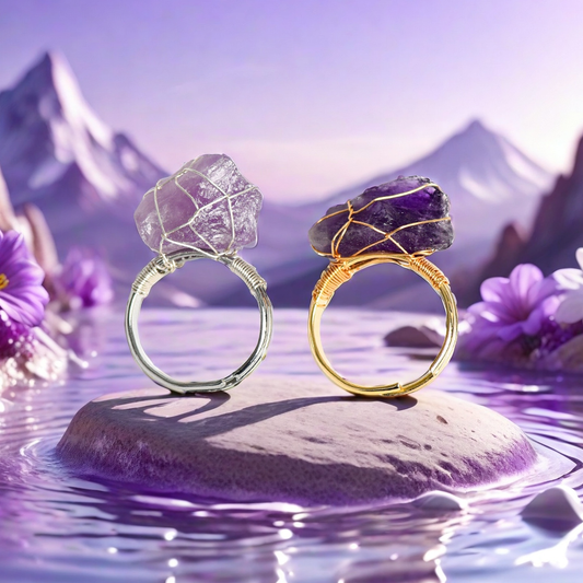 Natural stone movable mouth ring - TerraDharma
