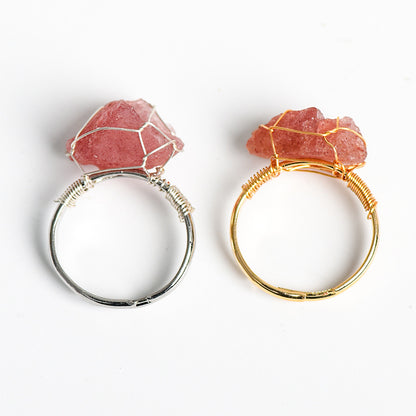 Natural stone movable mouth ring - TerraDharma