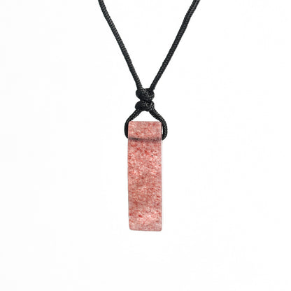 Natural crystal column pendant - TerraDharma