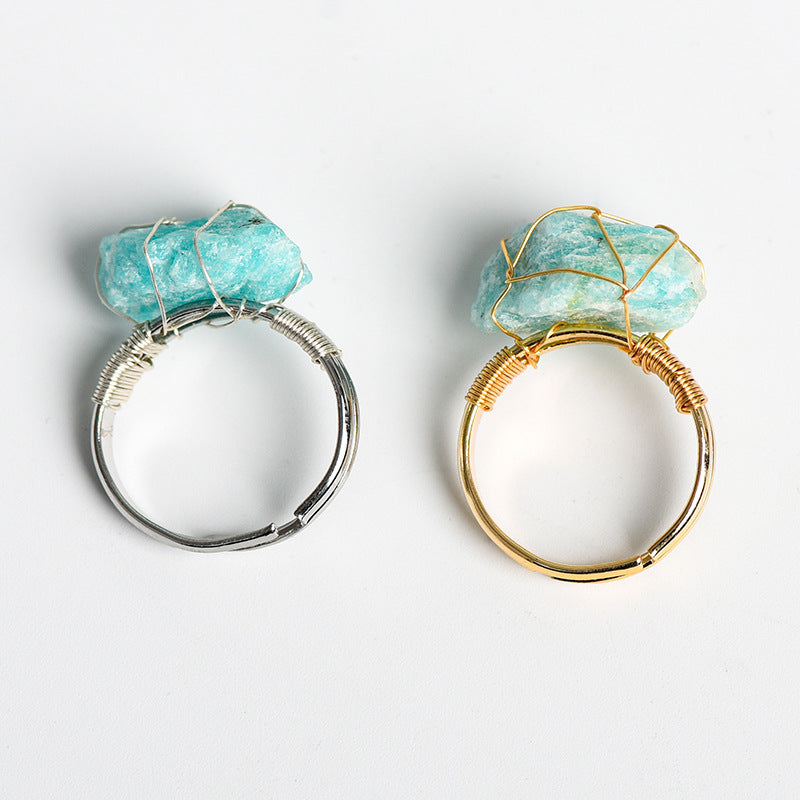 Natural stone movable mouth ring - TerraDharma