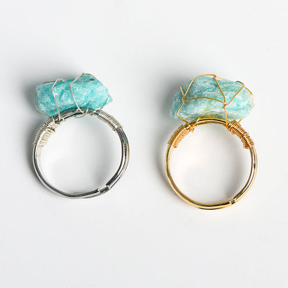 Natural stone movable mouth ring - TerraDharma