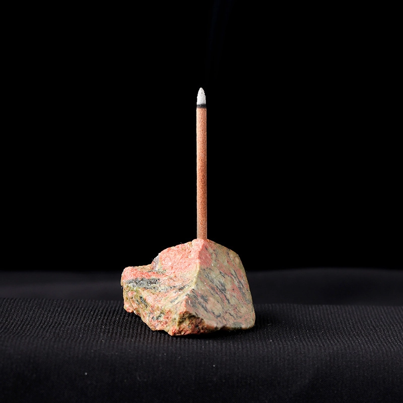 Natural Crystal Raw Stone Incense Holder